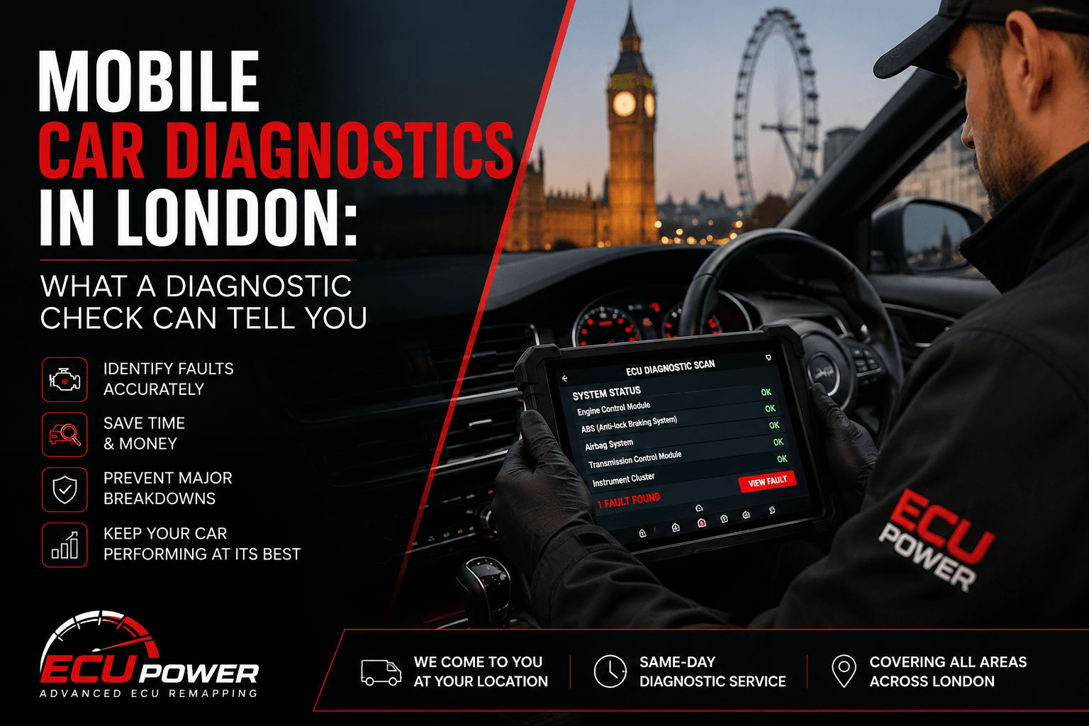 You are currently viewing Mobile Car Diagnostics in London: What a Diagnostic Check Can Tell You